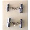 Image 1 : Antique Hematite & Sterling Silver Cufflinks #2044815
