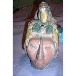 Vintage Mexican Terra Cotta Aztec Head #2060942