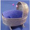 Image 1 : Cradle Shaped Sterling silver Pin Cushion #2073792