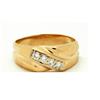 Image 1 : 4.5 gm 14K Yellow Gold 1/2cwt Diamond Ring 9.5 #2074452