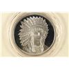 Image 1 : 1 TROY OZ .999 FINE SILVER PROOF ROUND INDIAN