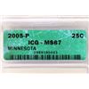 Image 3 : 2005-P MINNESOTA QUARTER IG MS67