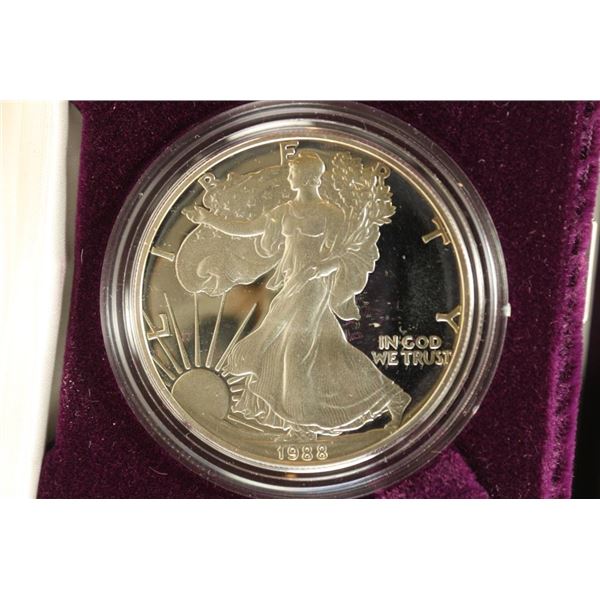 1988-S PROOF AMERICAN SILVER EAGLE