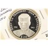 Image 1 : 2000 LIBERIA JOHN F.  KENNEDY SILVER PROOF $20