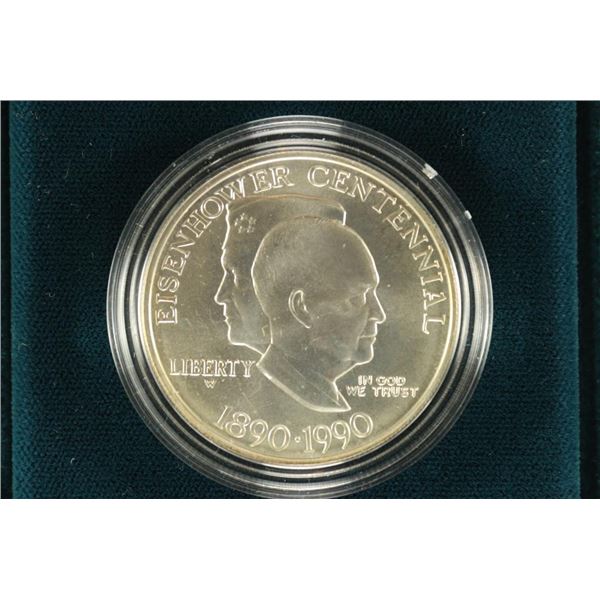 1990 EISENHOWER CENTENNIAL UNC SILVER DOLLAR