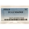 Image 3 : 1934-D LINCOLN CENT PCGS MS65RB