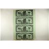 Image 1 : UNCUT SHEET OF 4-FREEDOM DOLLARS AS SHOWN