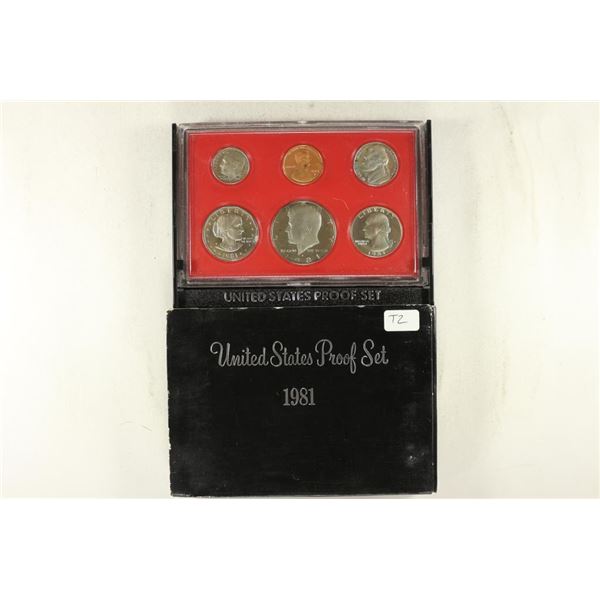 1981 TYPE 2 US PROOF SET (WITH BOX) THIS IS THE