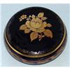 Image 1 : Limoges Cobalt Blue with Gold Powder Jar #2015037