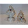 Image 1 : 1958 TWO WHITE SPAGHETTI POODLES HAND DECORATED#2024798