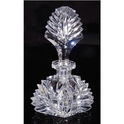 SIGNED VINTAGE CZECH ART DECO CUT CRYSTAL #2025071