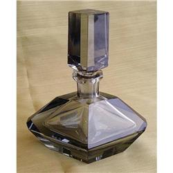 CZECH GEOMETRICAL ART DECO PERFUME BOTTLE #2025072