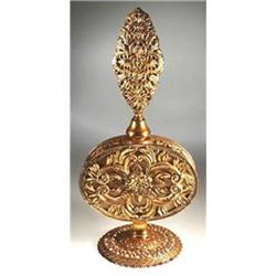 PERFUME BOTTLE IN METAL DORE FILIGREE #2025080