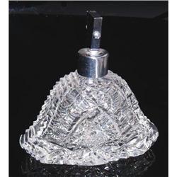 VINTAGE CZECH ART DECO CUT CRYSTAL ATOMIZER#2025085