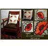 Image 1 : ARTS & CRAFTS MISSION EMBROIDERED POPPY PILLOW #2025132