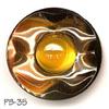 Image 1 : OLD 2pc 1.25" TOPAZ COLOR GLASS BUTTON #35 #2025350