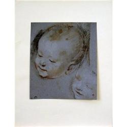 Barocci First Edition Pochoir Deux Tetes #2025605