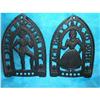Image 1 : Vintage JZH Dutch Couple Cast Iron Trivets Set #2025782