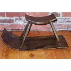 Antique Wooden Rice Paddy Planters Stool 1910 #2025889