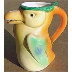 old vintage 1920 CZECH TOUCAN BIRD pitcher #2025895