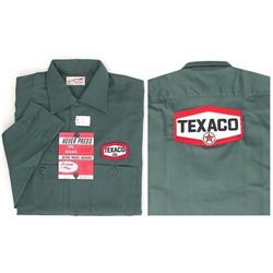 old vintage TEXACO OIL EMPLOYEE work shirt 1960#2025914
