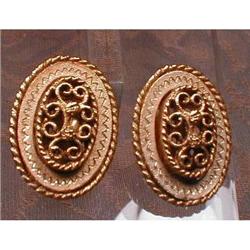 PASTELLi Earrings VINTAGE Gold FILIGREE #2026170