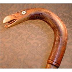 EAGLE Head CANE Carved - VINTAGE  #2026250