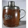 Image 1 : Tea Caddy. English Wood & Silver Plate #2026924
