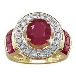 Ruby and White Sapphire  Ring #2027242