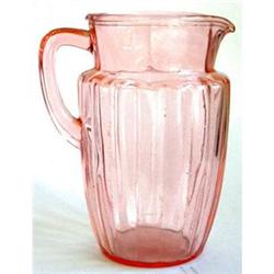 Pink Depression Glass Water Pitcher #2039305