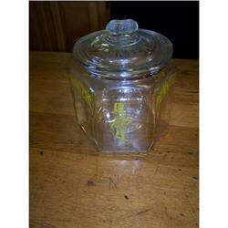 Planters Peanuts 6 Sided Counter Jar w/Lid #2039583