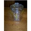 Image 1 : Planters Peanuts 6 Sided Counter Jar w/Lid #2039583