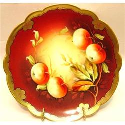 Pickard Limoges APPLE GOLD Signed plate #2039616