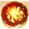 Image 1 : Pickard Limoges APPLE GOLD Signed plate #2039616