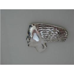 Butler & Wilson Sterling Woman's Face Brooch #2039704