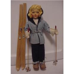 Doll Cloth Skiier Eros Made in Italy with Box #2039823