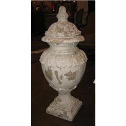 Pair of Patined Terracotta Urns #2051289