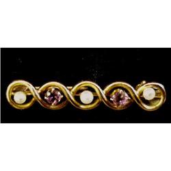 Vict.Barpin Brooch Amethysts&Pearls #2051312