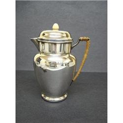 VICTORIAN SILVER PLATE HOT WATER JUG #2051323