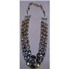 Image 1 : 40's 3 STRAND FACETED CRYSTAL NECKLACE #2051333