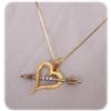 Image 1 : 14k & Platinum Open Heart w/Arrow, Diamonds #2051374