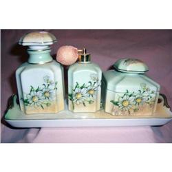 Victorian Limoges Painted Vanity Set #2051377