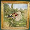 Image 1 : Print Courting Couple Large Romantic #2051409