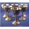 Image 1 : 6 Int'l LORD SAYBROOK Sterling WINE GOBLETS #2051435
