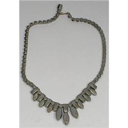 Black Cabochons Glass Jeweled Rhinestone Choker#2051518