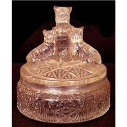 MY PET Pink Depression Glass Powder Jar #2051524