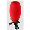 Image 1 : Red & Black Tango Glass Rocket Vase #2051588