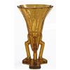 Amber Art Deco Rocket  Vase  #2051595