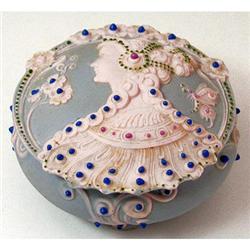 Schafer & Vater Beaded Lady Powder Jar #2051599