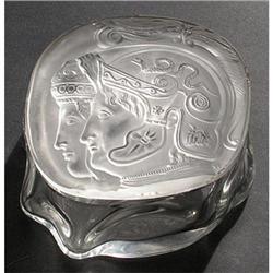 HEINRICH HOFFMAN Art Deco Glass Powder Jar #2051604